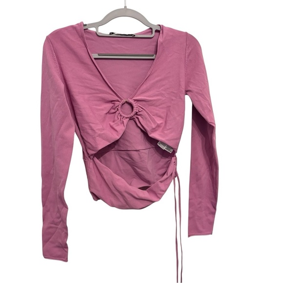 Zara Tops - Zara Mauve Long Sleeve Blouse